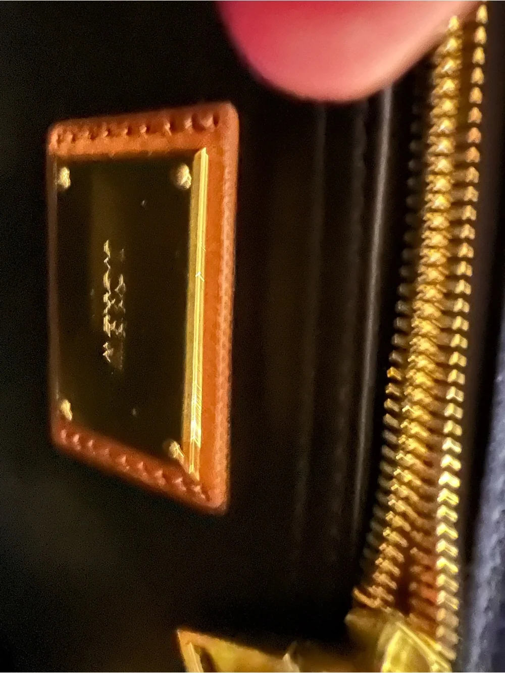 J. Crew Classic Black and  Navy Leather Crossbody Bag with Gold Hardware